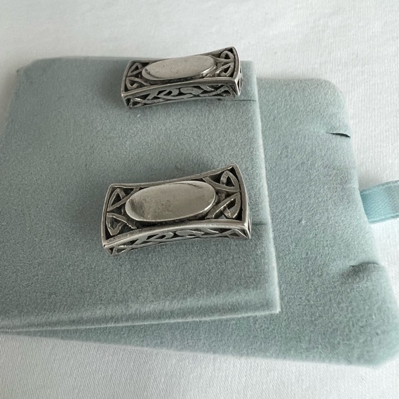 ❤️ Sterling silver earrings, new never worn, with intricate art nouveau details - Picture 3 of 9